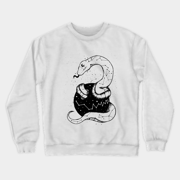 Serpent Constellation Crewneck Sweatshirt by snowsart